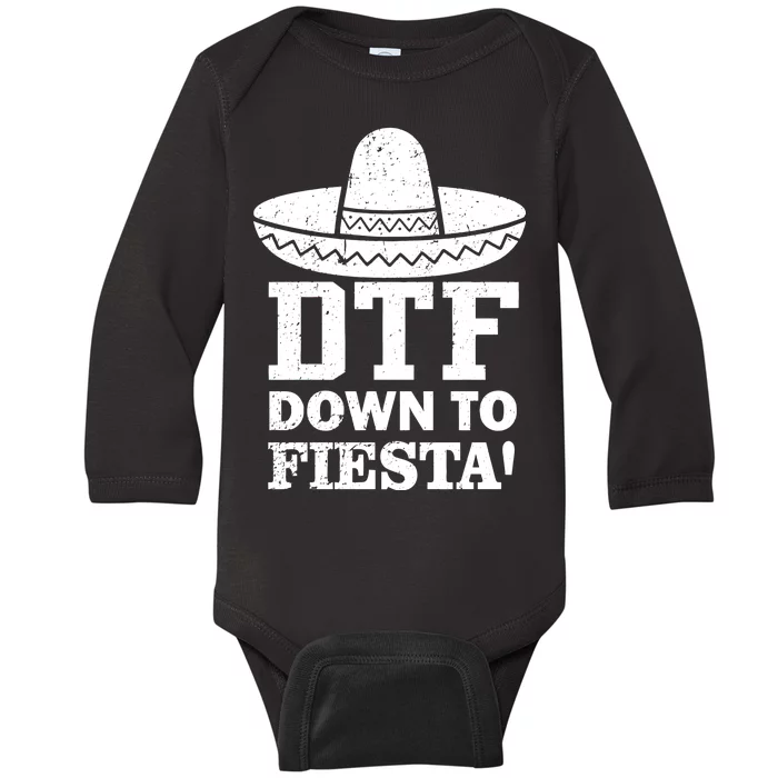 DTF Down To Fiesta Baby Long Sleeve Bodysuit