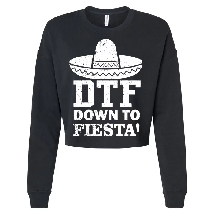 DTF Down To Fiesta Cropped Pullover Crew