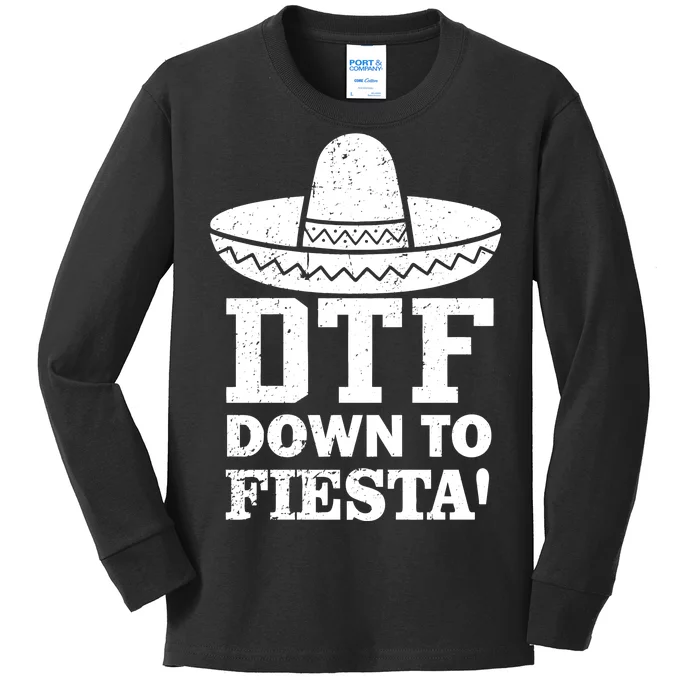 DTF Down To Fiesta Kids Long Sleeve Shirt