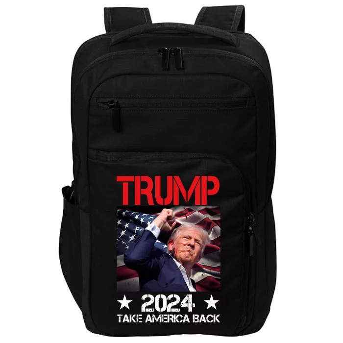 Donald Trump Fist Pump Take America Back 2024 Usa Impact Tech Backpack