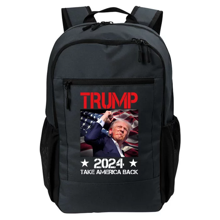 Donald Trump Fist Pump Take America Back 2024 Usa Daily Commute Backpack