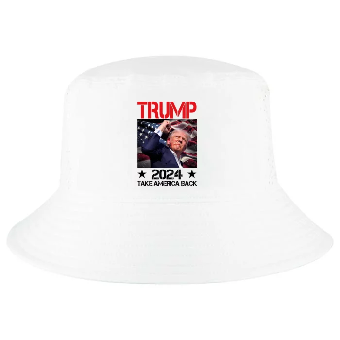 Donald Trump Fist Pump Take America Back 2024 Usa Cool Comfort Performance Bucket Hat