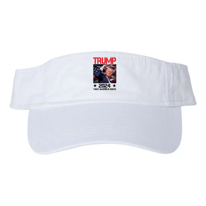 Donald Trump Fist Pump Take America Back 2024 Usa Valucap Bio-Washed Visor