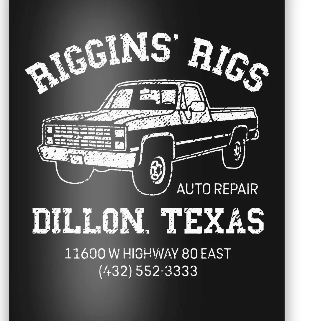 Dillon Texas Football Fan Auto Repair Riggins Rigs Poster