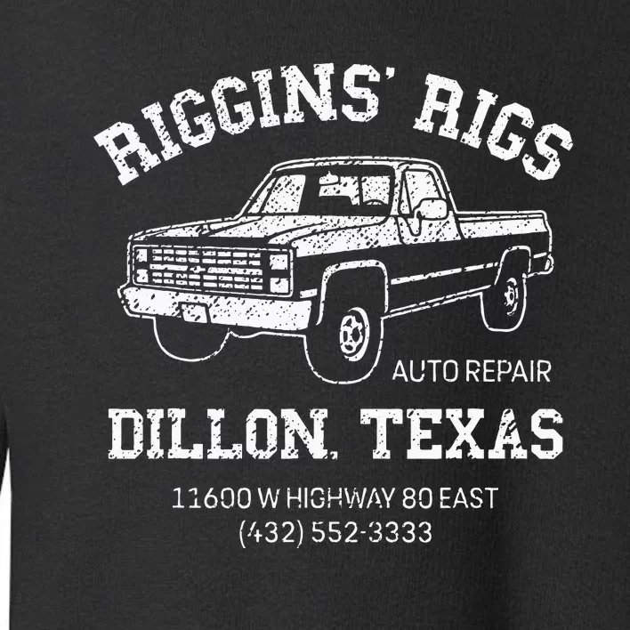 Dillon Texas Football Fan Auto Repair Riggins Rigs Toddler Sweatshirt