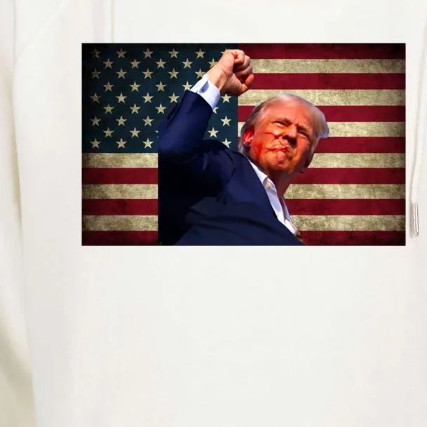 Donald Trump Field Attempt Fight For Freedom Meaningful Gift Womens Funnel Neck Pullover Hood