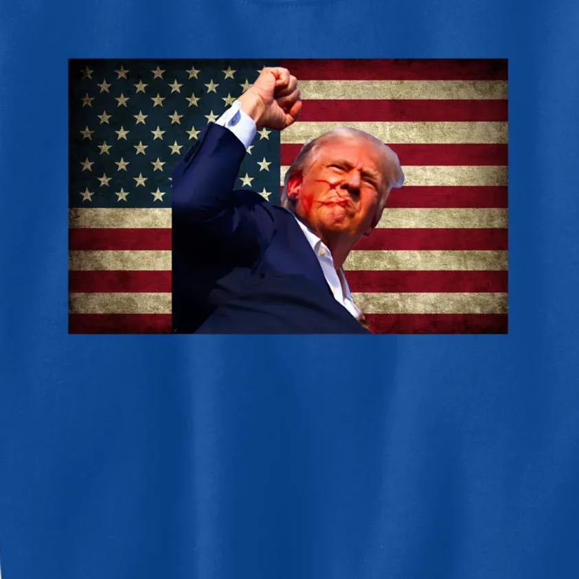 Donald Trump Field Attempt Fight For Freedom Meaningful Gift Kids Sweatshirt