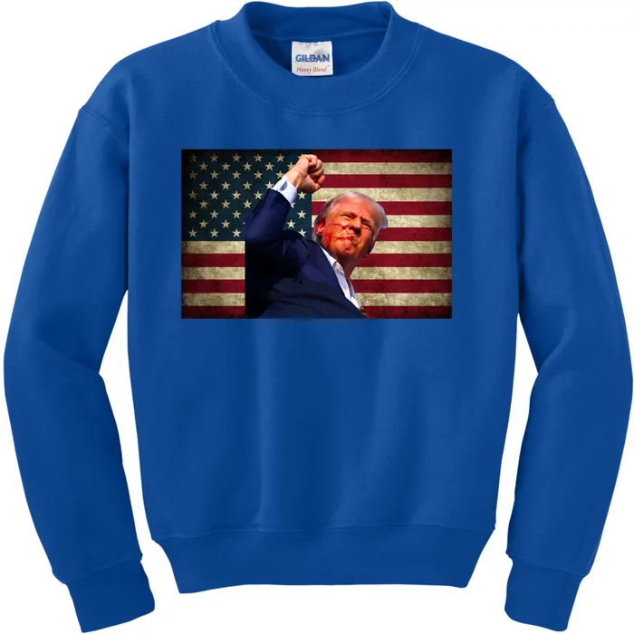 Donald Trump Field Attempt Fight For Freedom Meaningful Gift Kids Sweatshirt