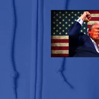 Donald Trump Field Attempt Fight For Freedom Meaningful Gift Full Zip Hoodie