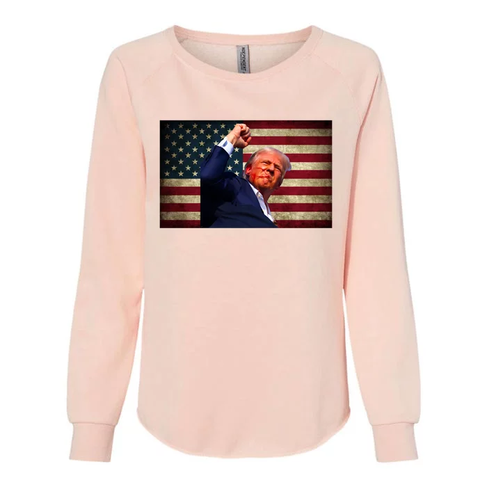 Donald Trump Field Attempt Fight For Freedom Meaningful Gift Womens California Wash Sweatshirt