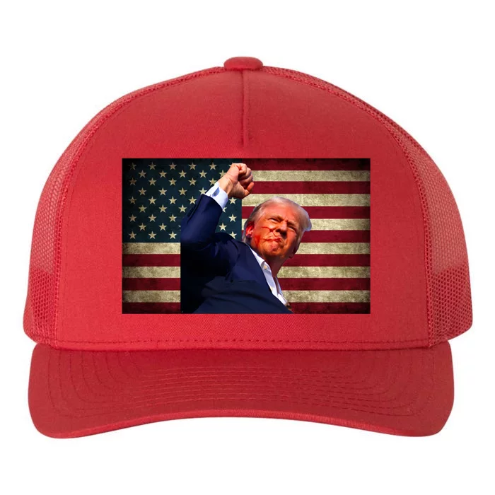 Donald Trump Field Attempt Fight For Freedom Meaningful Gift Yupoong Adult 5-Panel Trucker Hat