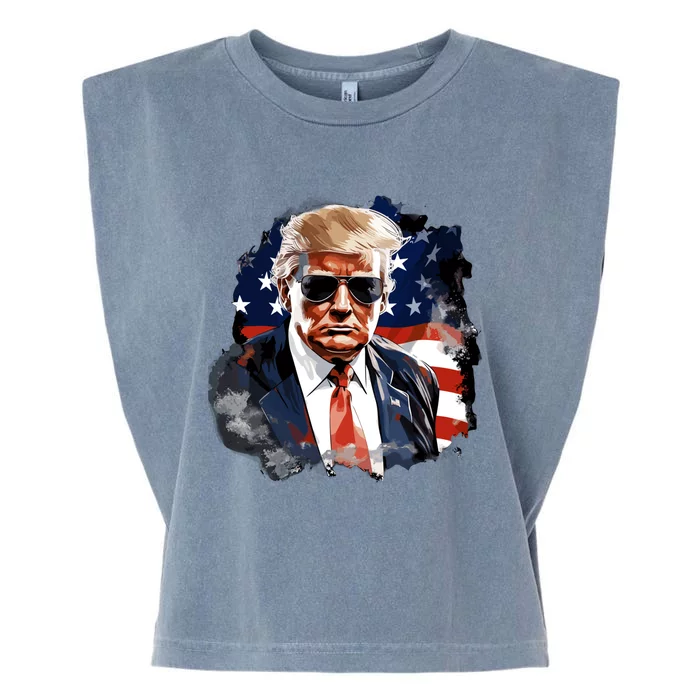 Donald Trump For President 2024 Gift Garment-Dyed Women's Muscle Tee