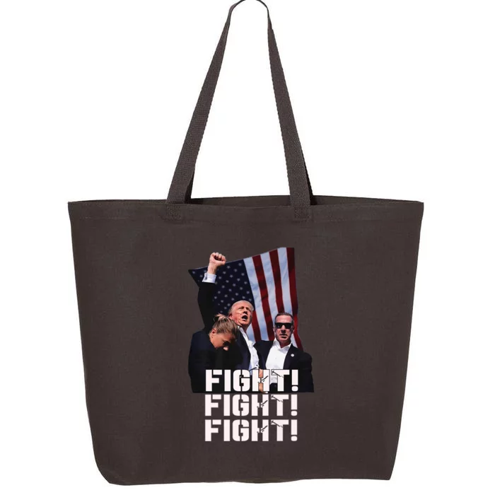 Donald Trump Fight Fighting Fighters Supporters Americans 25L Jumbo Tote