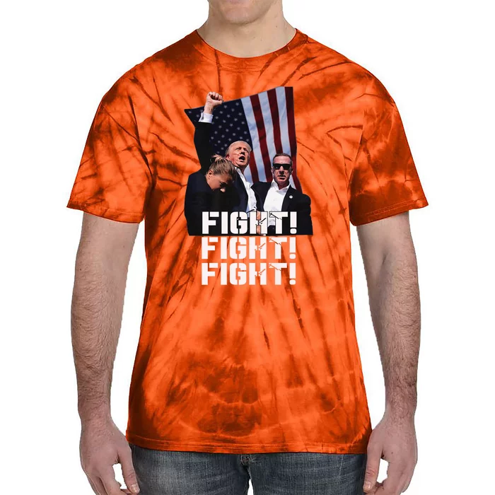 Donald Trump Fight Fighting Fighters Supporters Americans Tie-Dye T-Shirt