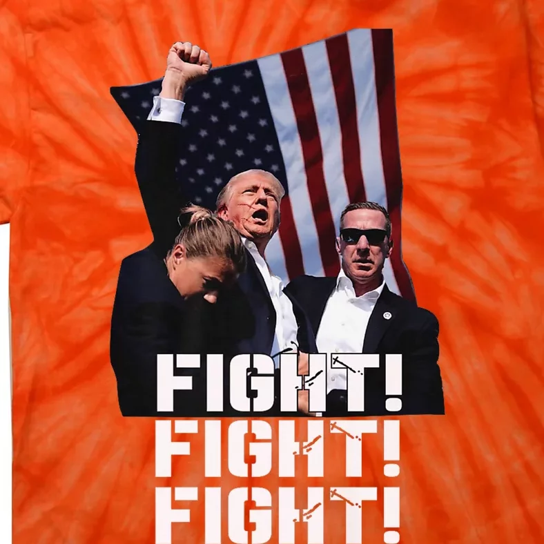 Donald Trump Fight Fighting Fighters Supporters Americans Tie-Dye T-Shirt