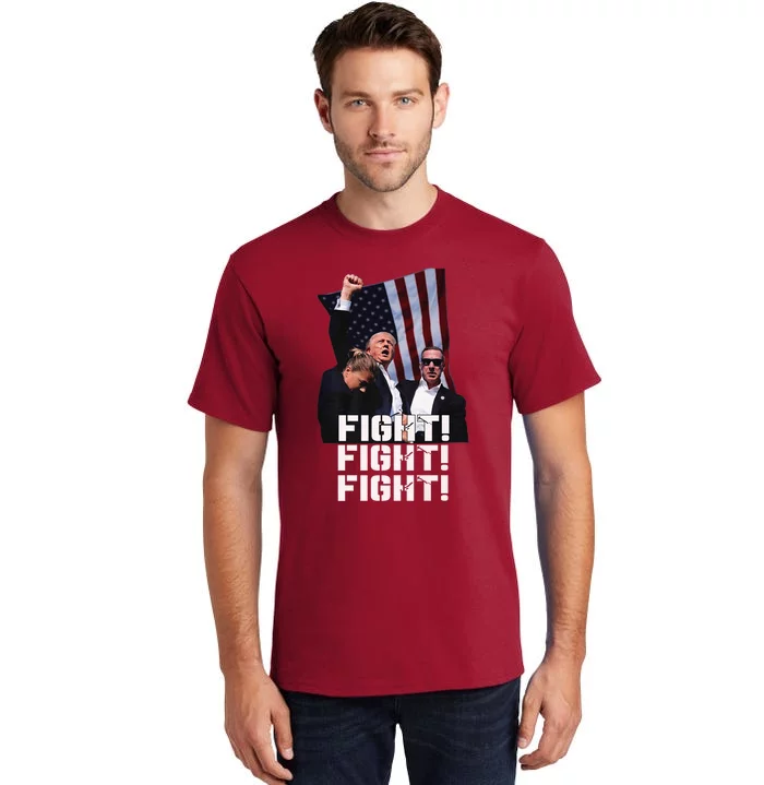 Donald Trump Fight Fighting Fighters Supporters Americans Tall T-Shirt