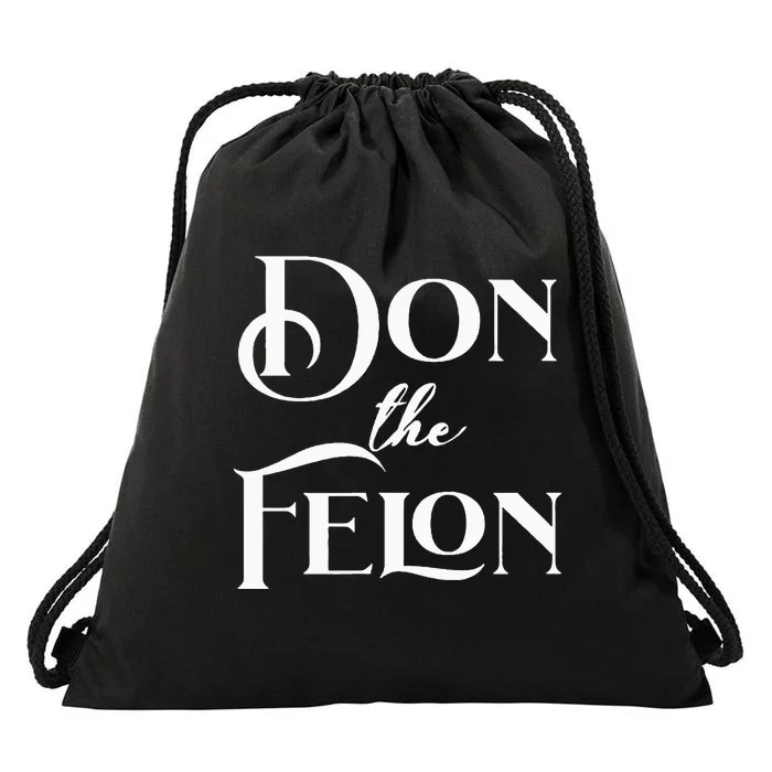 Don The Felon Drawstring Bag