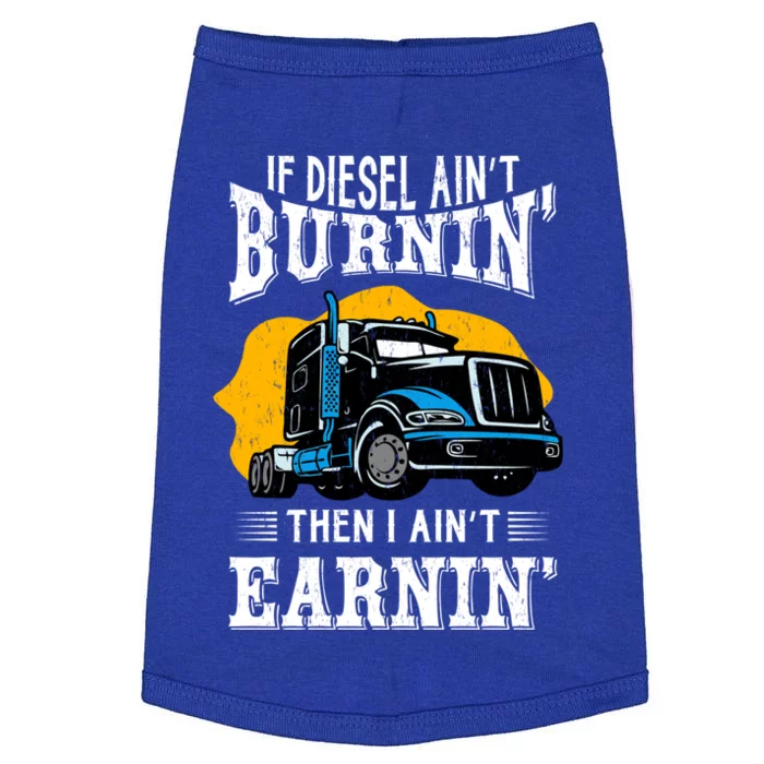 Diesel Trucker Funny Big Rig Semifunny Gifttrailer Truck Driver Gift Doggie Tank