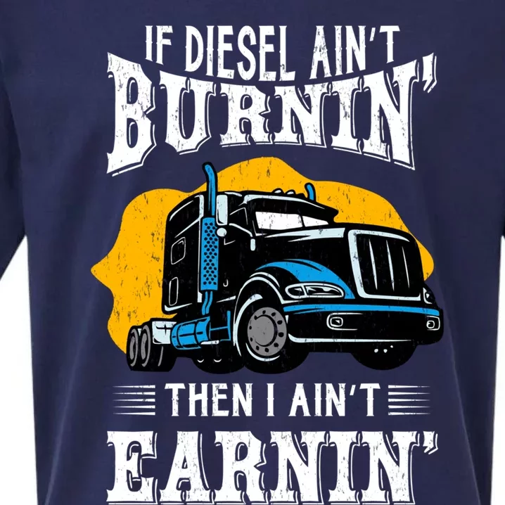 Diesel Trucker Funny Big Rig Semifunny Gifttrailer Truck Driver Gift Sueded Cloud Jersey T-Shirt