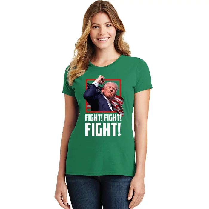 Donald Trump Fight Fighting Fighters Supporters Americans Women's T-Shirt