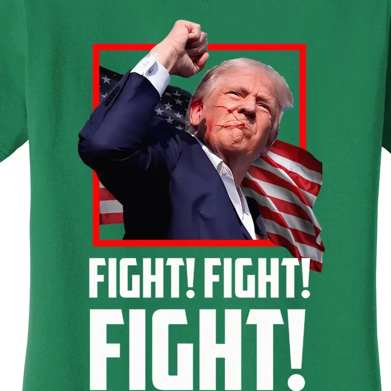 Donald Trump Fight Fighting Fighters Supporters Americans Women's T-Shirt