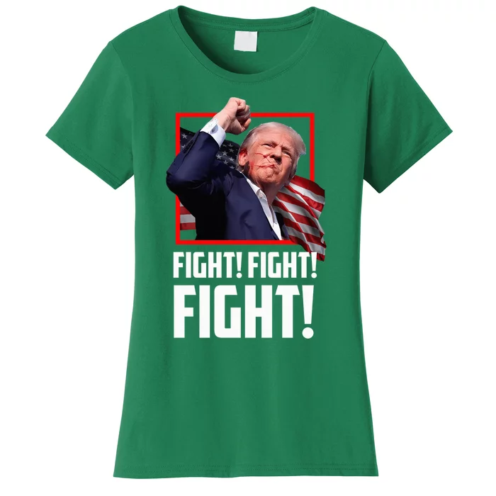 Donald Trump Fight Fighting Fighters Supporters Americans Women's T-Shirt