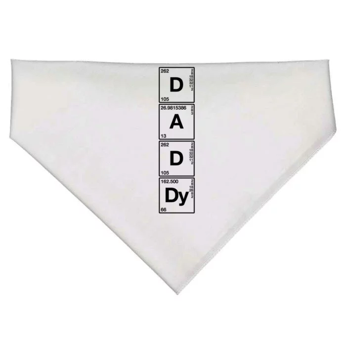 Daddy Tee Funny Gift Funny Sarcastic Family Science Dad Great Gift USA-Made Doggie Bandana