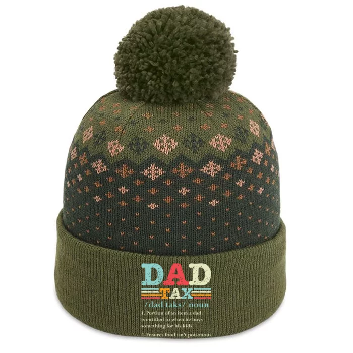 Dad Tax Funny Dad Tax Definition Fathers Day The Baniff Cuffed Pom Beanie