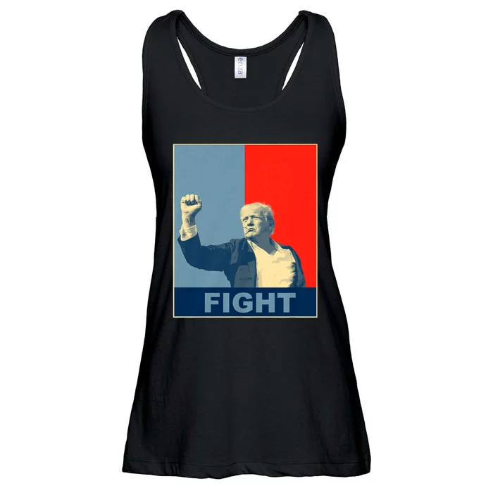 Donald Trump Fight Fight Fight Trump 2024 Fight Ladies Essential Flowy Tank