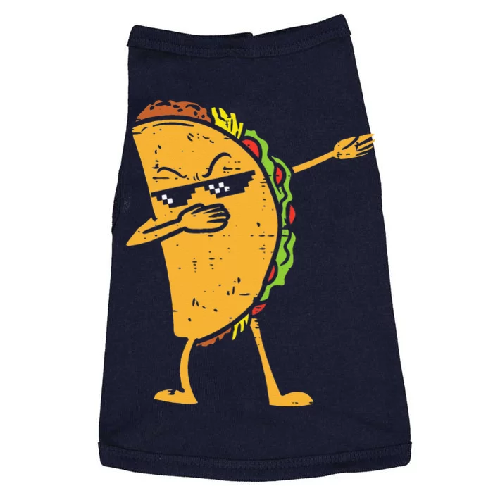 Dabbing Taco Funny Cinco De Mayo Dab Dance Doggie Tank