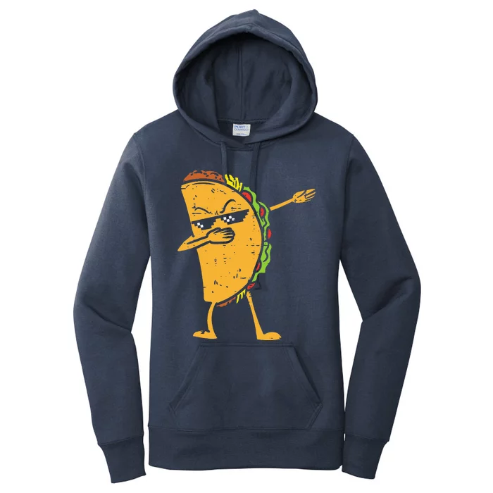 Dabbing Taco Funny Cinco De Mayo Dab Dance Women's Pullover Hoodie