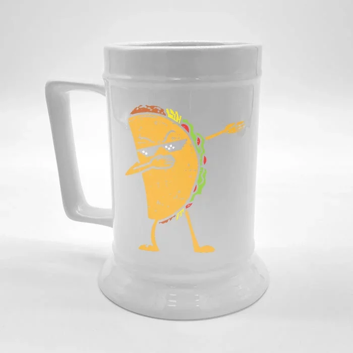 Dabbing Taco Funny Cinco De Mayo Dab Dance Front & Back Beer Stein