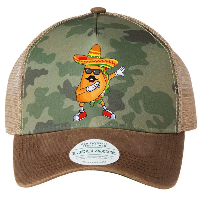 Dabbing Taco Funny Cinco De Mayo Mexican Party Legacy Tie Dye Trucker Hat