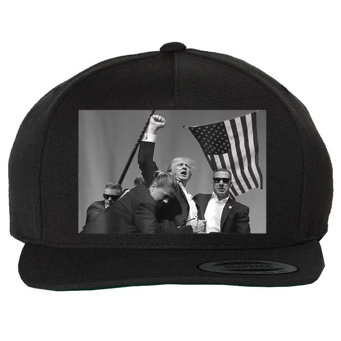 Donald Trump Fist Pump Gift Wool Snapback Cap