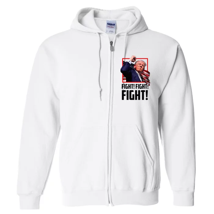 Donald Trump Fight Fighting Fighters Supporters Americans Full Zip Hoodie