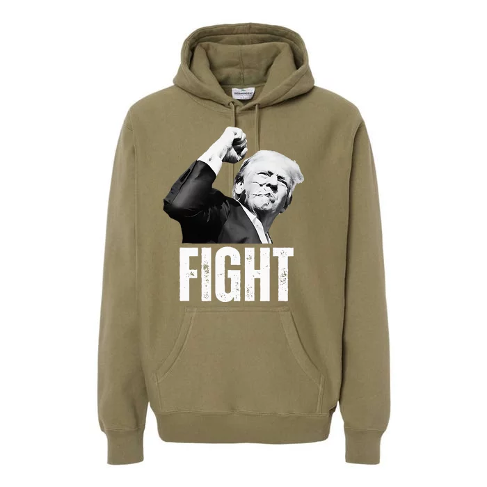 Donald Trump Fist Pump Donald Trump Shooting Premium Hoodie