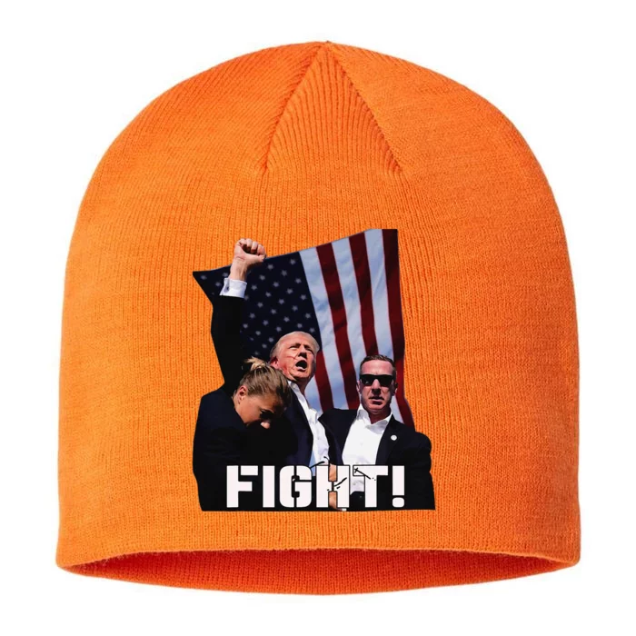 Donald Trump Fight Fighting Fighters Supporters Americans 8 1/2in Sustainable Knit Beanie