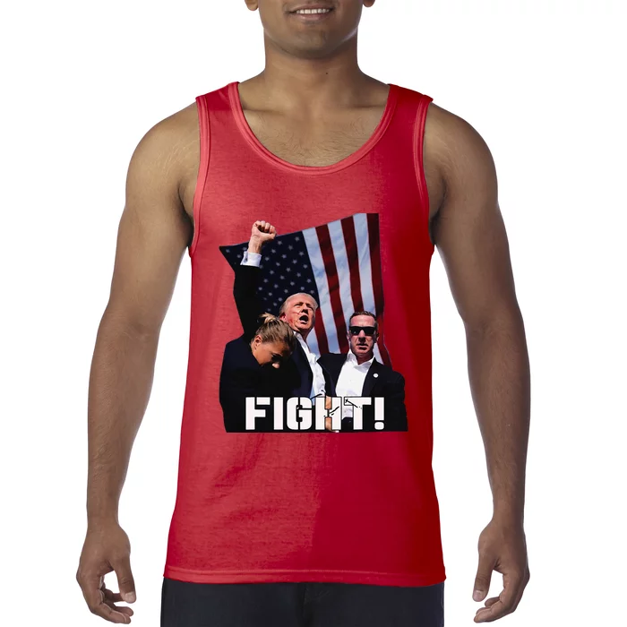 Donald Trump Fight Fighting Fighters Supporters Americans Tank Top