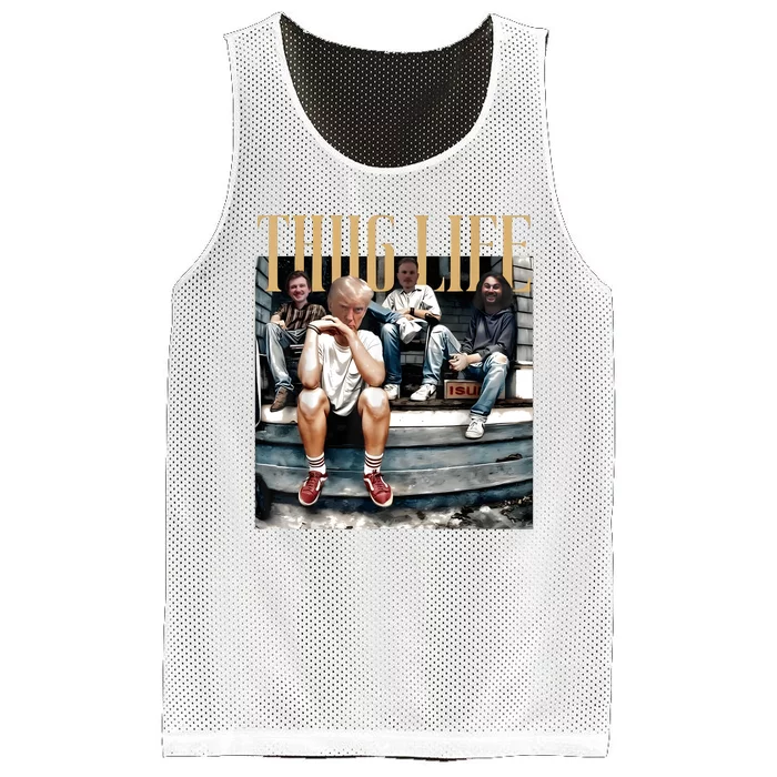 Donald Trump Friends Thug Life Mesh Reversible Basketball Jersey Tank