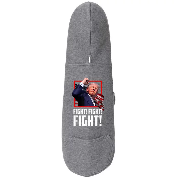 Donald Trump Fight Fighting Fighters Supporters Americans Doggie 3-End Fleece Hoodie