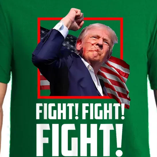 Donald Trump Fight Fighting Fighters Supporters Americans Pajama Set