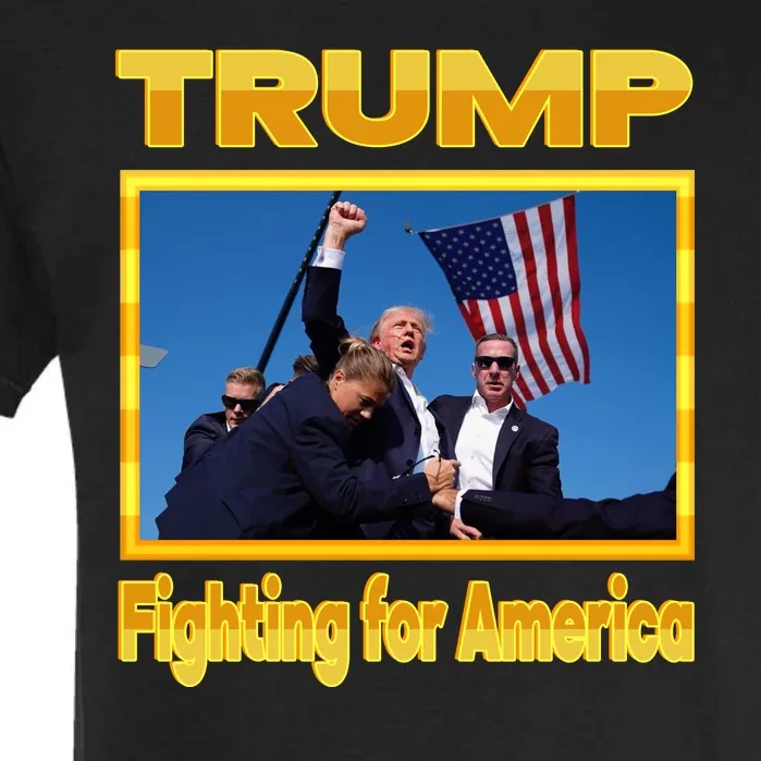 Donald Trump Fighting For America Garment-Dyed Heavyweight T-Shirt