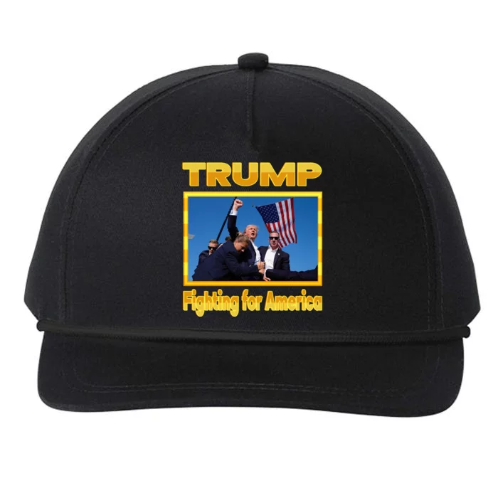 Donald Trump Fighting For America Snapback Five-Panel Rope Hat