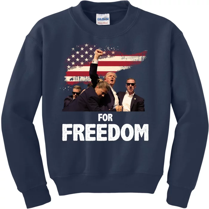 Donald Trump For Freedom Kids Sweatshirt