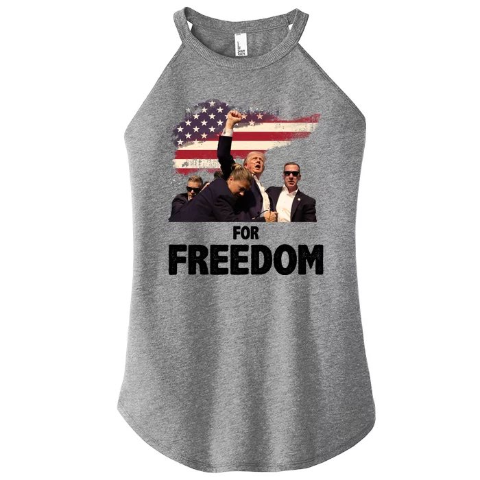 Donald Trump For Freedom Women’s Perfect Tri Rocker Tank