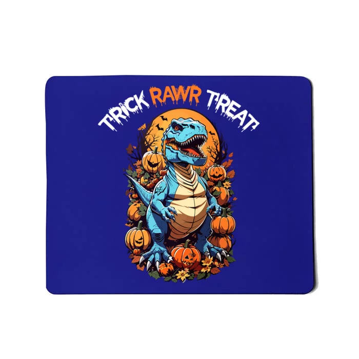 Dinosaur Trex Funny Trick Rawr Treat N Halloween Pumpkin Gift Mousepad