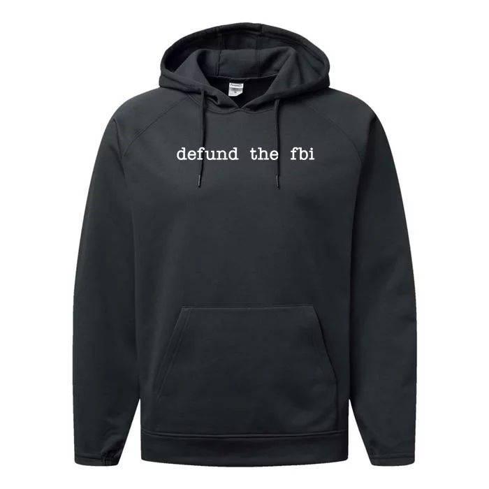 Defund The FBI Performance Fleece Hoodie