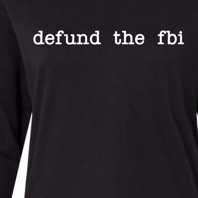 Defund The FBI Womens Cotton Relaxed Long Sleeve T-Shirt