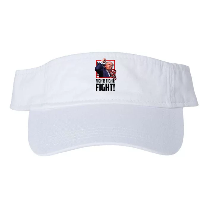 Donald Trump Fight Fighting Fighters Supporters Americans 2024 Valucap Bio-Washed Visor