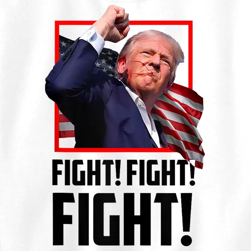 Donald Trump Fight Fighting Fighters Supporters Americans 2024 Kids Sweatshirt